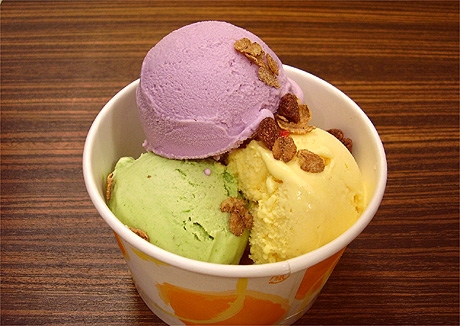 筑波西武で「野菜アイス」−ほうれん草や紫いも、モロヘイヤも