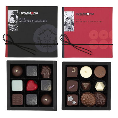 戦国武将をイメージした「つわもの」チョコ−メリーチョコレートがバレンタイン新商品