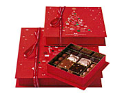 ラ・メゾン・デュ・ショコラ、真っ赤なパッケージのクリスマス限定ショコラ販売