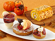 コロンバンが「秋の収穫祭」−リンゴ、洋ナシ、サツマイモ、カボチャの新作スイーツ