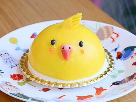 阪神梅田本店で「心うるおう小鳥ガーデン」−愛らしい小鳥ケーキ3種