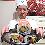 新宿小田急、初の「夏の恵方巻き」−夏の節分＆土用の二の丑に向け15種超